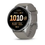 Garmin Venu 4 Smart Watch 45 mm Silver / Silver Gray Silicone Band