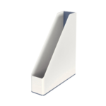 Dokumendikast/püstsahtel A4 LEITZ Wow Dual valge/hall