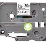 Kleepkirjalint/markeerimislint BROTHER TZE-121 9mm must/läbipaistval analoog