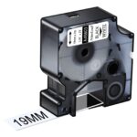 Kleepkirjalint/markeerimislint DYMO A45803 19mm must/valgel analoog