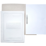 Kiirköitja SMLT A4 350g kartongist metallklambriga valge (Delo)