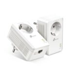 TP-Link TL-PA7017P KIT AV1000 Gigabit Passthrough Powerline Starter Kit Ethernet Adapter Kit
