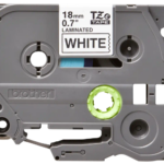 Kleepkirjalint/markeerimislint BROTHER TZE-241 18mm must/valgel