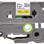 Kleepkirjalint/markeerimislint BROTHER TZE-651 24mm must/kollasel
