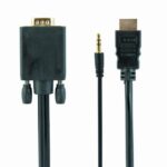 CABLE HDMI-VGA +3.5MM/1.8M A-HDMI-VGA-03-6 GEMBIRD