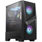 Case MSI MAG Forge 100R MidiTower Not included ATX MicroATX MiniITX Colour Black MAGFORGE100R