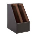 Dokumendihoidja WALTER 18x27xH34cm tumepruun, kunstnahk