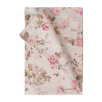 Laudlina HOLLY 136x220cm, maalitud roosid, 20% polüester, 80% puuvill, kangas 497