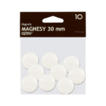 Tahvlimagnetid 30mm GRAND valge 10tk