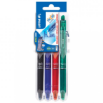 Tindipliiats mehaaniline PILOT Frixion Clicker kustutatav 0,7mm 4 värvi komplekt