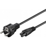 Goobay 93586 Power Cord CEE 7/7 (Type-F) to C5, 1.8 m, Black