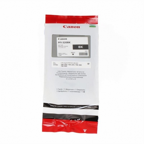 Canon PFI-320BK (2890C001) Ink Cartridge, Black - Image 1