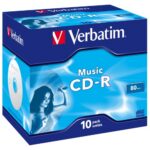 Verbatim 43365 CD-R 80min 16x Audio Music Discs (10 pcs/Pack)