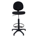 Kõrge töötool SMART, 46x46,5xH109-132,5cm, must, kangas, plastik