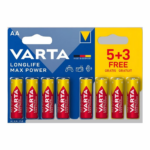 Patareid AA/LR6 VARTA LongLife Max Power 8tk