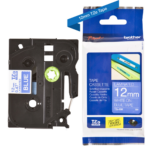 Kleepkirjalint/markeerimislint BROTHER TZE-535 12mm valge/sinisel