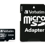 Verbatim 47041 Pro U3 Micro SDHC Memory Card 32GB + microSD to SD Adapter