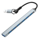 I/O HUB USB-A/USB-C 7PORT/UHB-ACM-U3P1U2P6-01 GEMBIRD